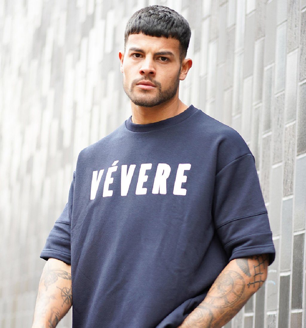 Navy Blue Oversized T-Shirt - Vevere