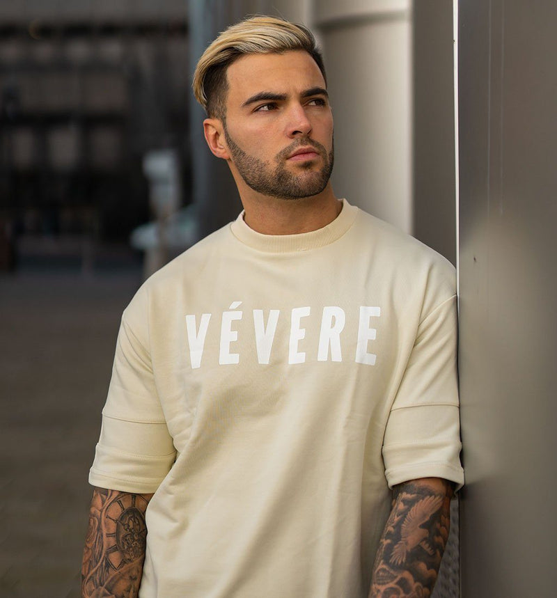 Cream Oversized T-Shirt Hero - Vevere