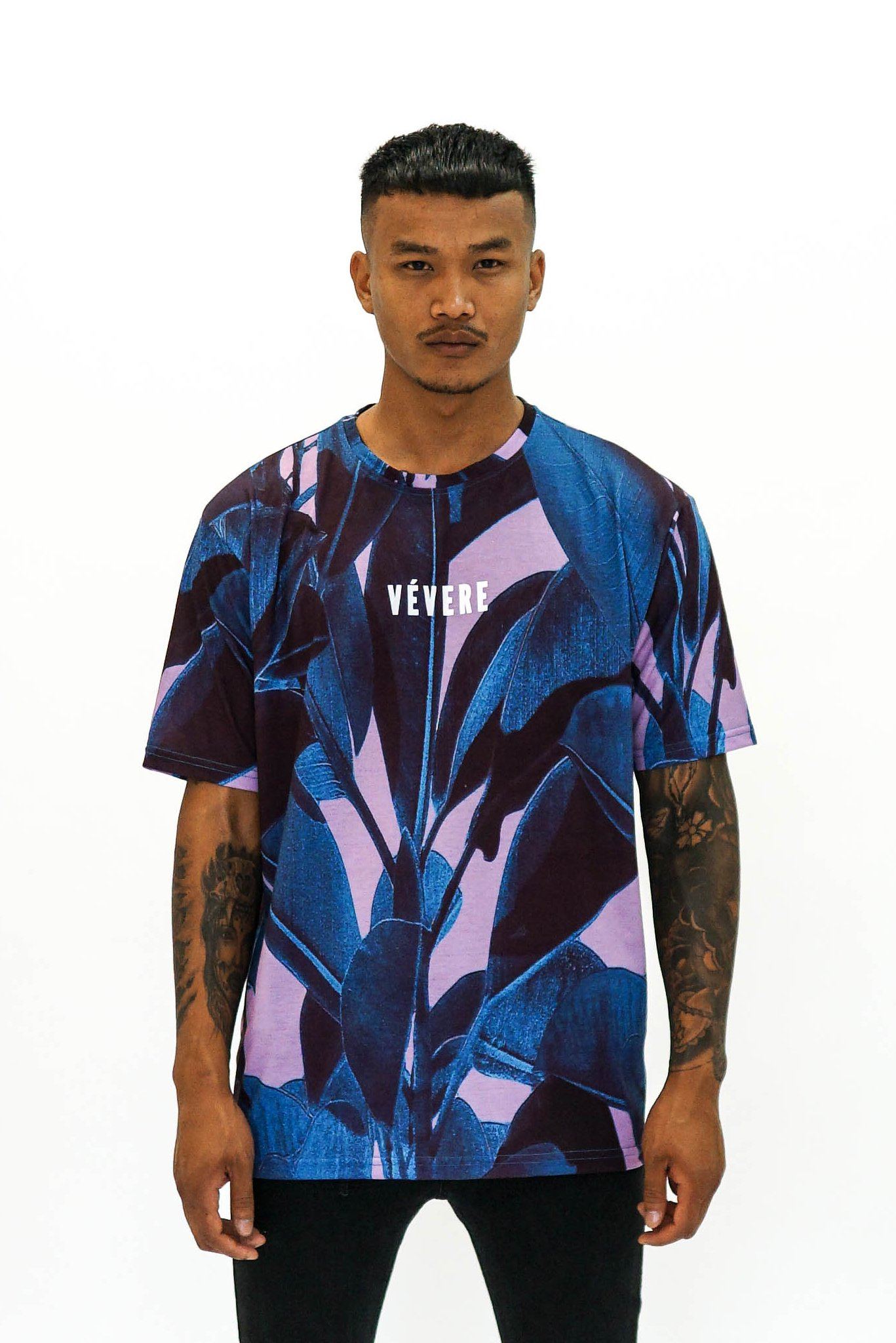 Dark Tropical Oversized Tee front - Vevere