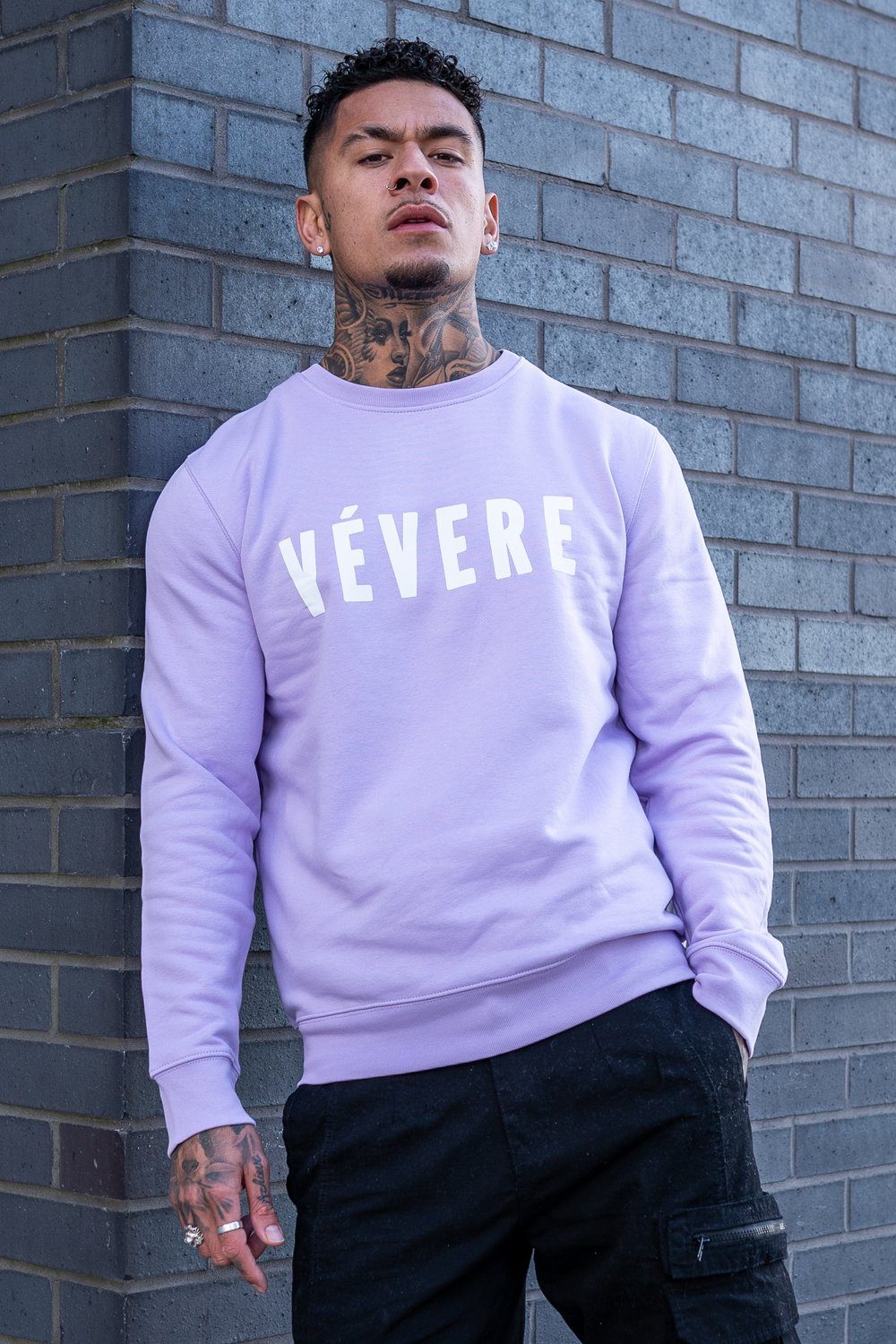 Lilac Sweatshirt front 2- Vevere
