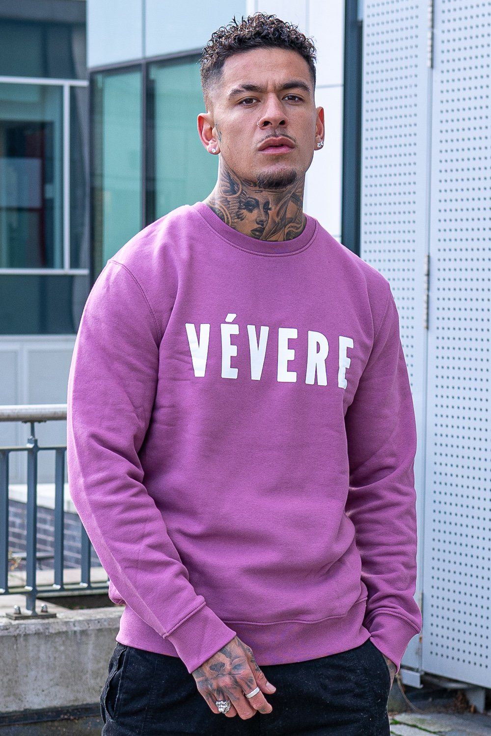 Mauve Sweatshirt front 3 - Vevere