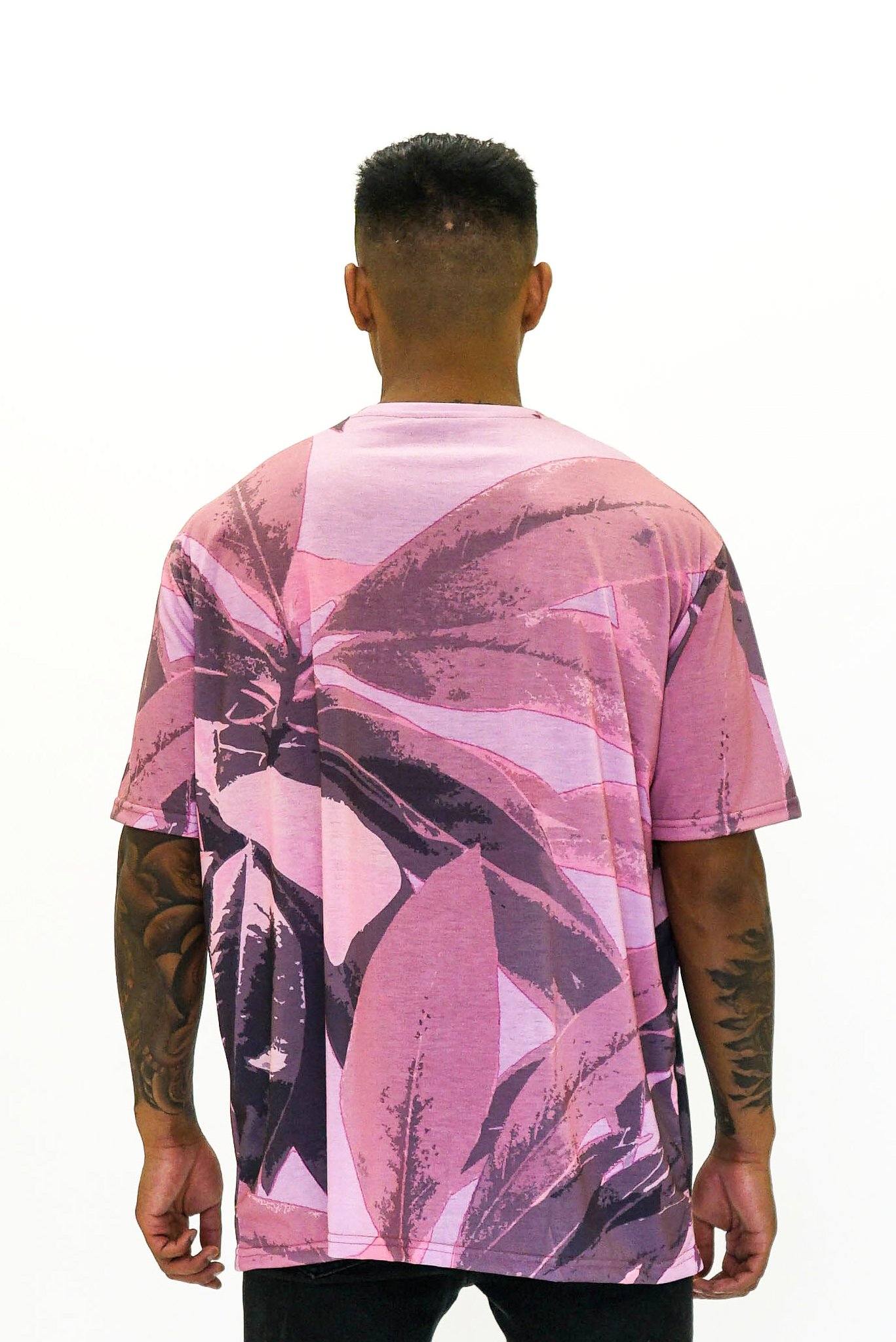 Pale Tropical Oversized Tee back - vevere