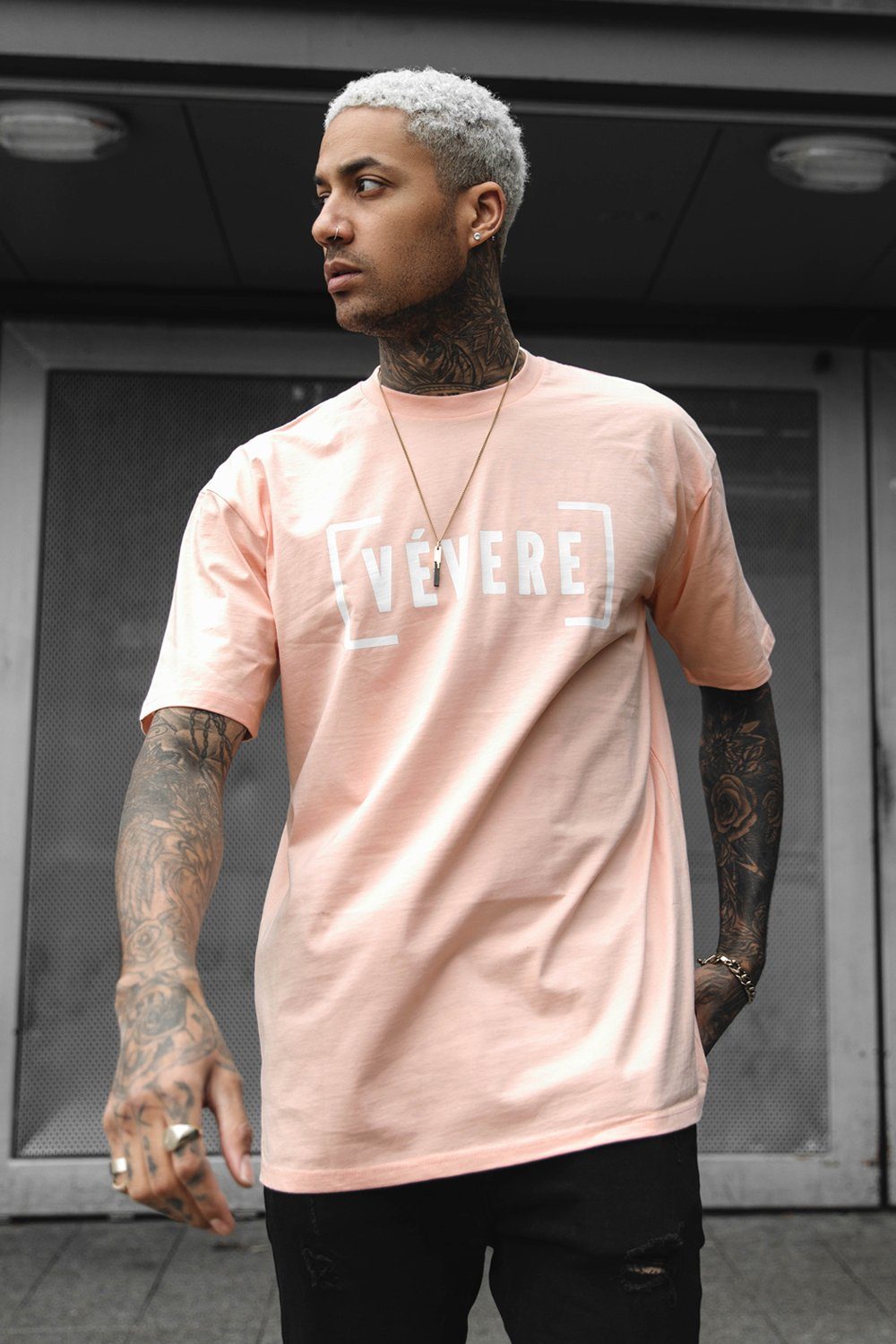 Peach Classic T-Shirt front 4- Vevere