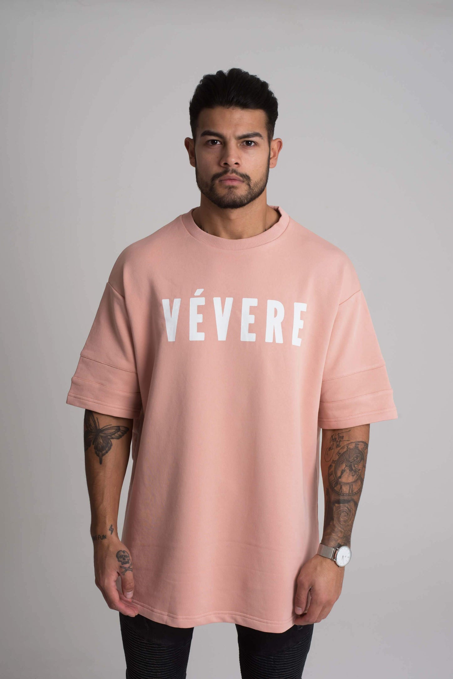 Peach Oversized T-Shirt front - Vevere