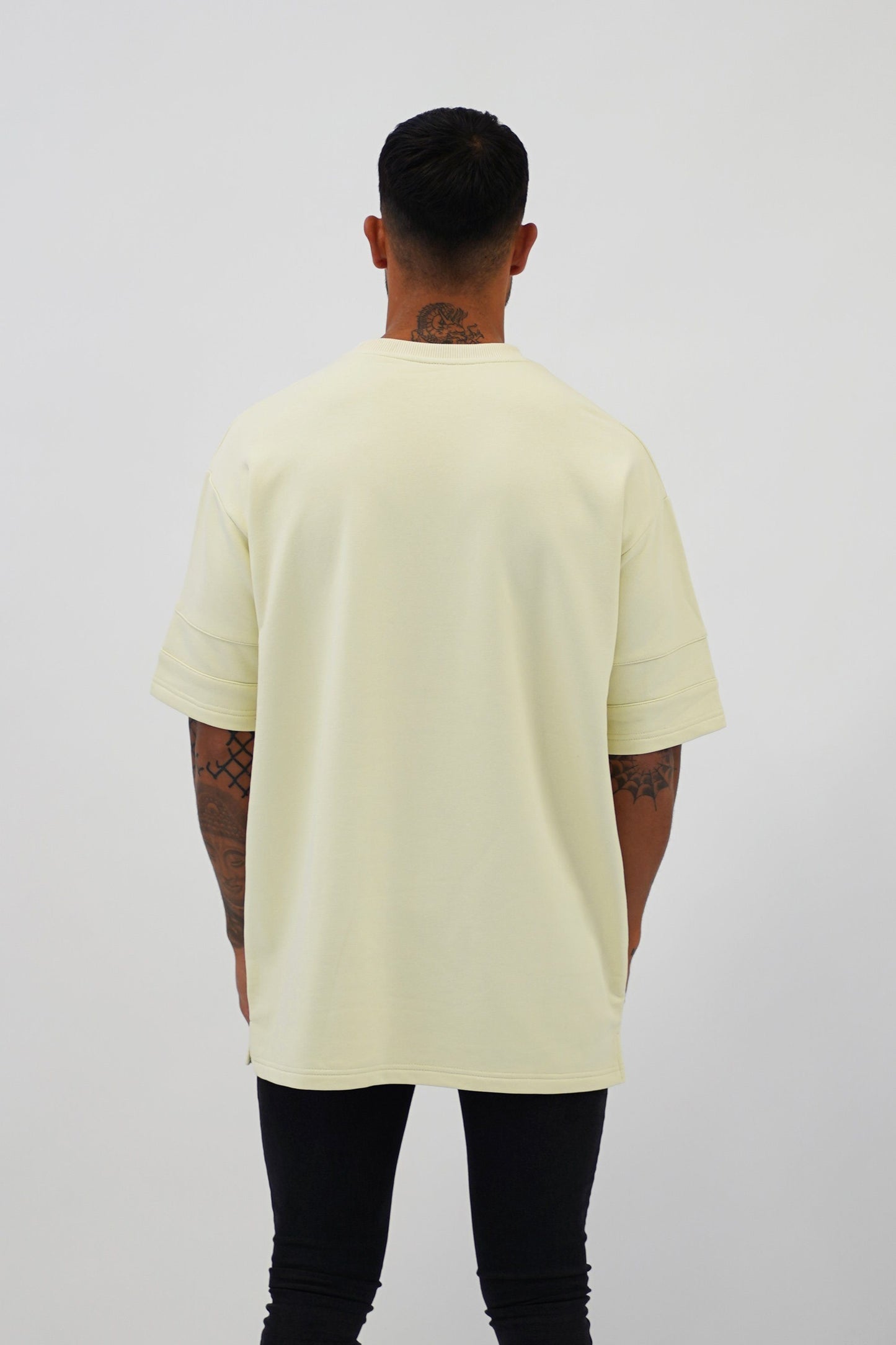 Cream Oversized T-Shirt back - Vevere