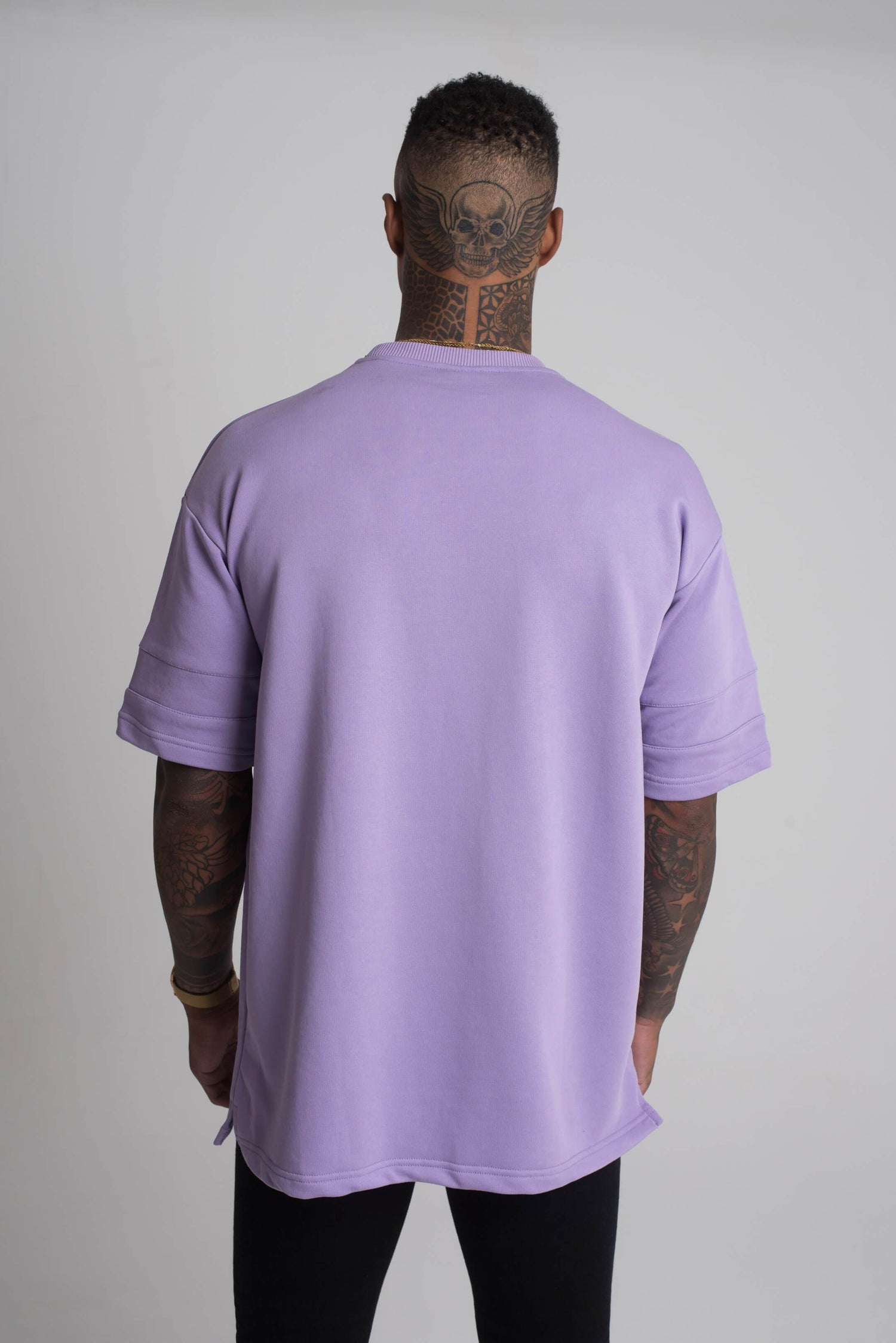 Lilac Oversized T-Shirt back - Vevere